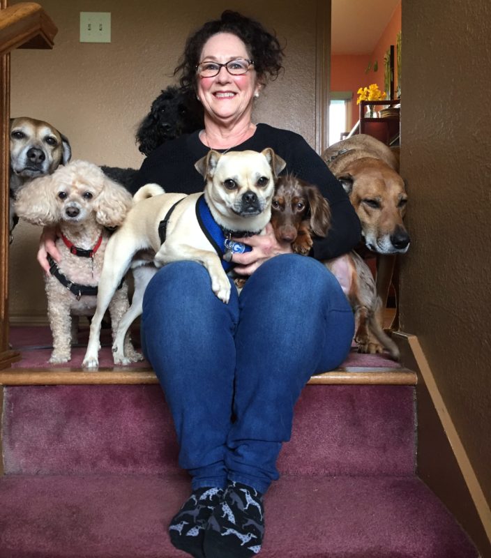 Joyce and the dog sitters at Jet Set Pet Sitters